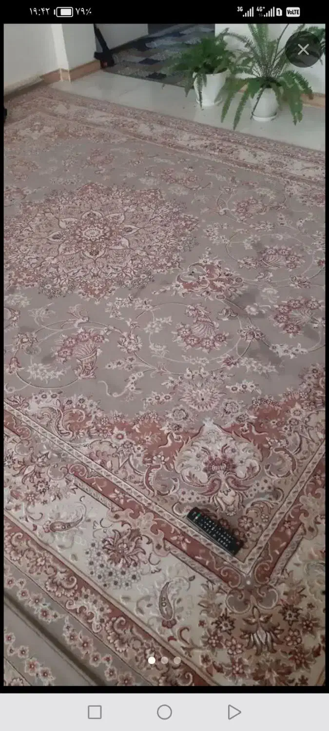 قالی 12متری کرمی کاملانواصلااستفاده نشده|فرش|قوچان, |دیوار