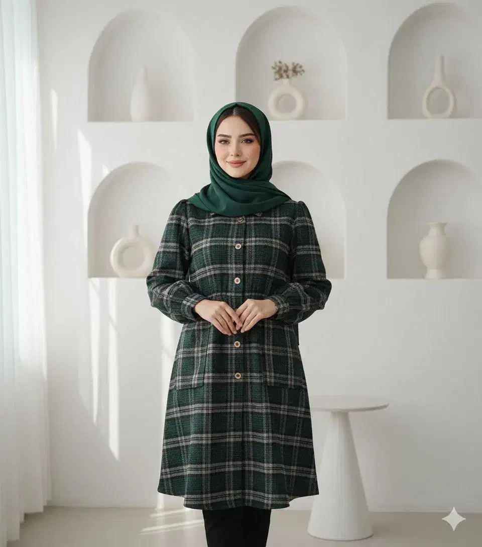 شکت زنانه جدید بلند پشمی موهردار قد۹۰ ارسال رایگان|لباس|خلیل آباد, |دیوار