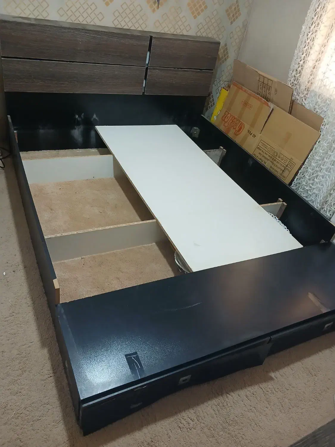 تخت خواب|مبلمان خانگی و میز عسلی|نوشهر, |دیوار