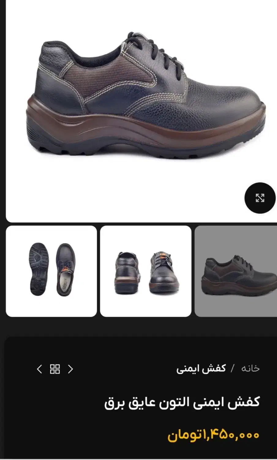 کفش ایمنی پای آرا مدل آلتون|کیف، کفش، کمربند|ری, شهرک نظامی|دیوار
