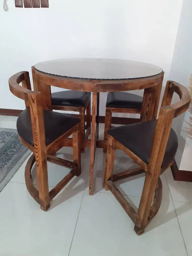 میز ناهار خوری کم جا چوبی|میز و صندلی غذاخوری|ساری, |دیوار