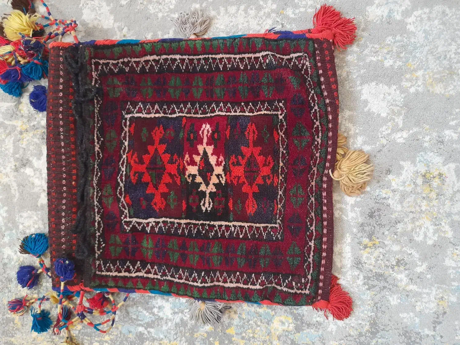 فروش خورجین دستباف سنتی قدیمی کمیاب و شیک|تابلو فرش|بجنورد, |دیوار