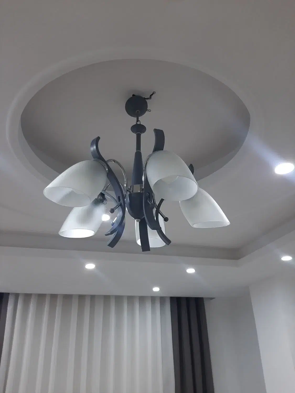 لوستر شیک 5شاخه|لوستر و چراغ آویز|کرج, شهرک یاس جنوبی|دیوار