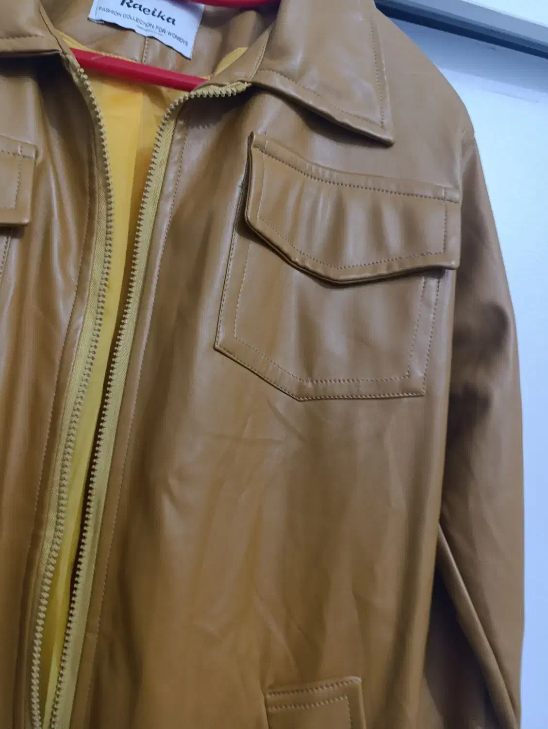 کت چرمی رنگ شتری|لباس|مشکین‌دشت, |دیوار