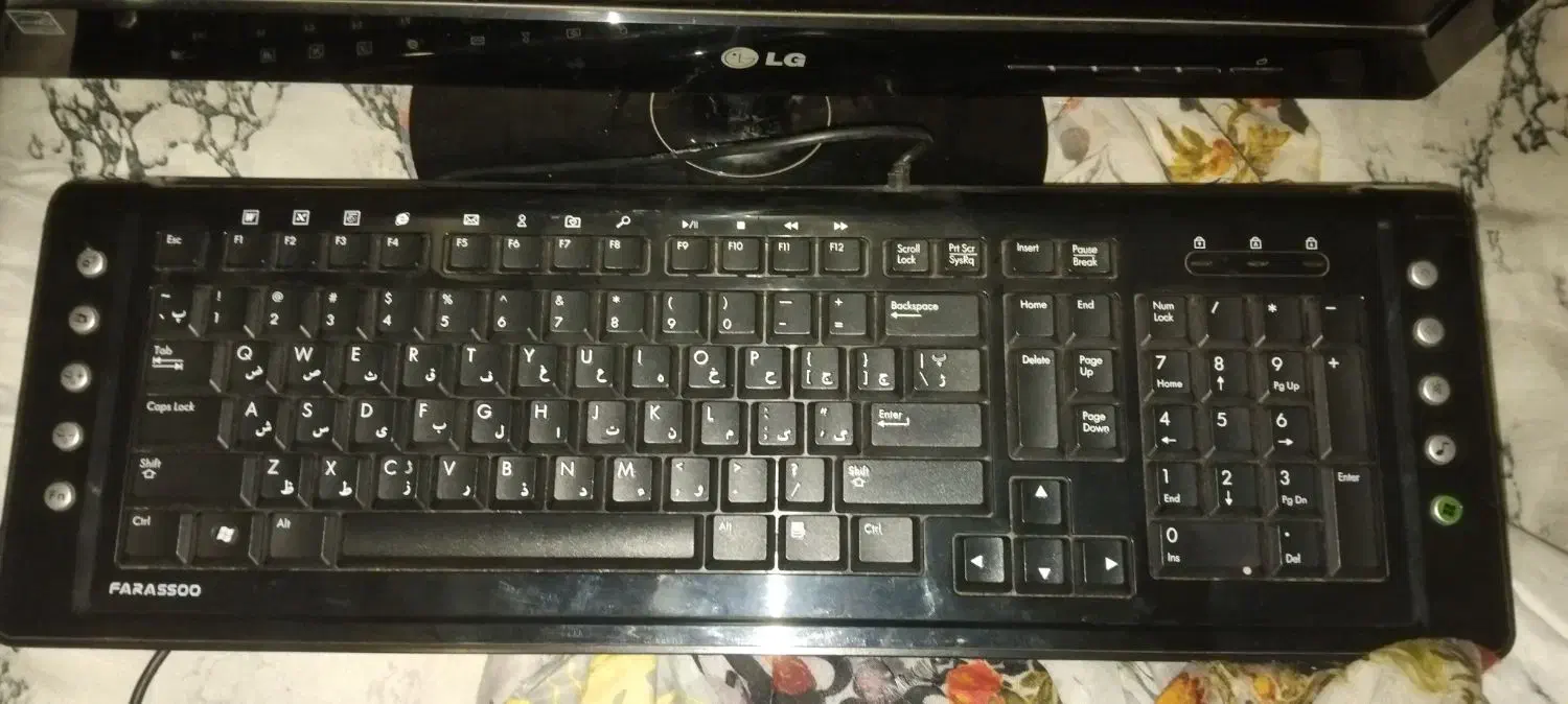 مانیتور و کیبورد کاملا نو|قطعات و لوازم جانبی رایانه|اسلامشهر, شهرک واوان|دیوار