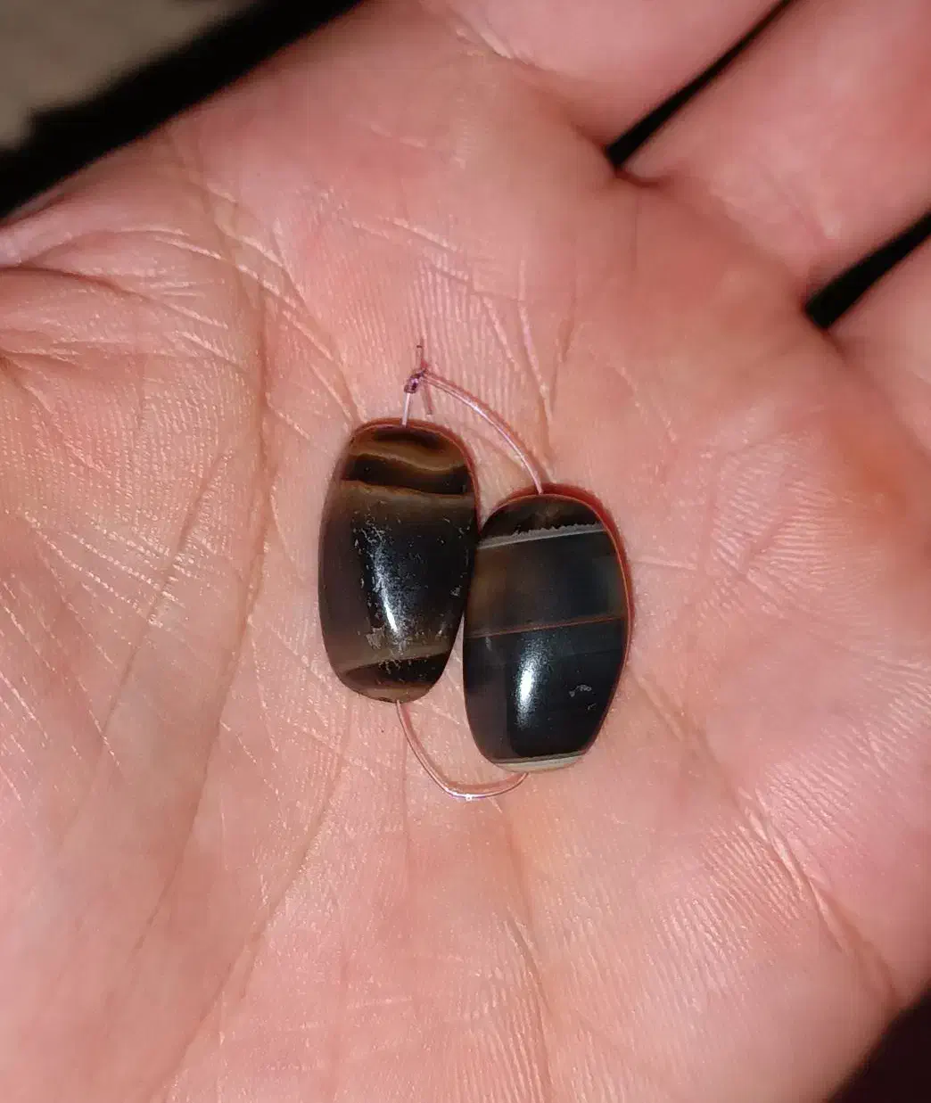 ۱۰ جــفت مهره سلیمانی.جزع و...|کلکسیون اشیاء عتیقه|اهواز, کمپلو جنوبی|دیوار