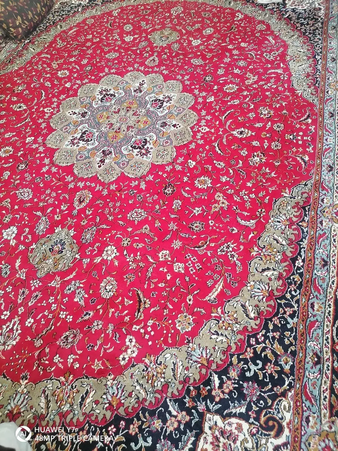 قالی سالم|فرش|نیشابور, فیض آباد|دیوار