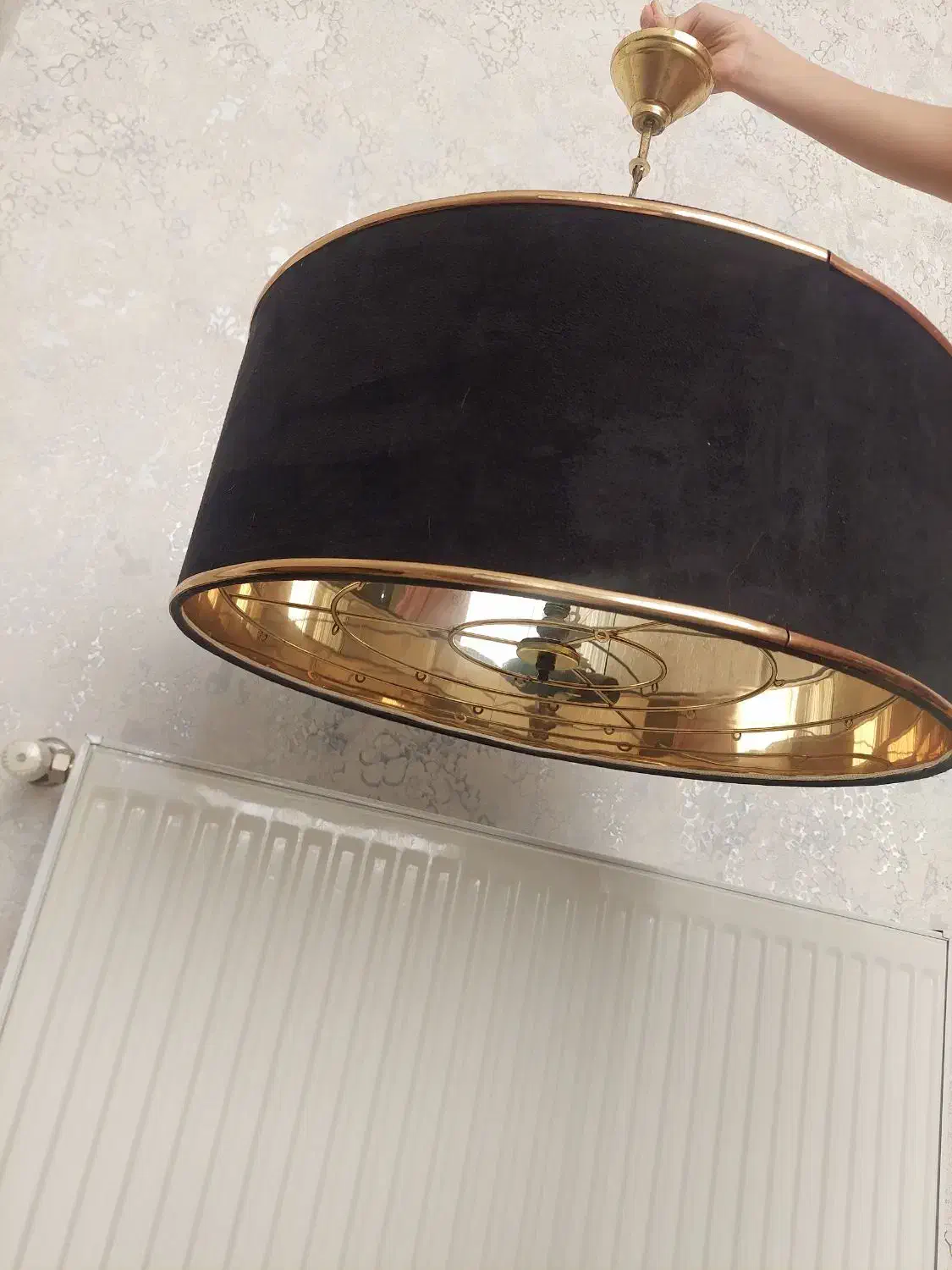 لوستر شیددار مشکی|لوستر و چراغ آویز|اندیشه, اندیشه فاز ۱|دیوار