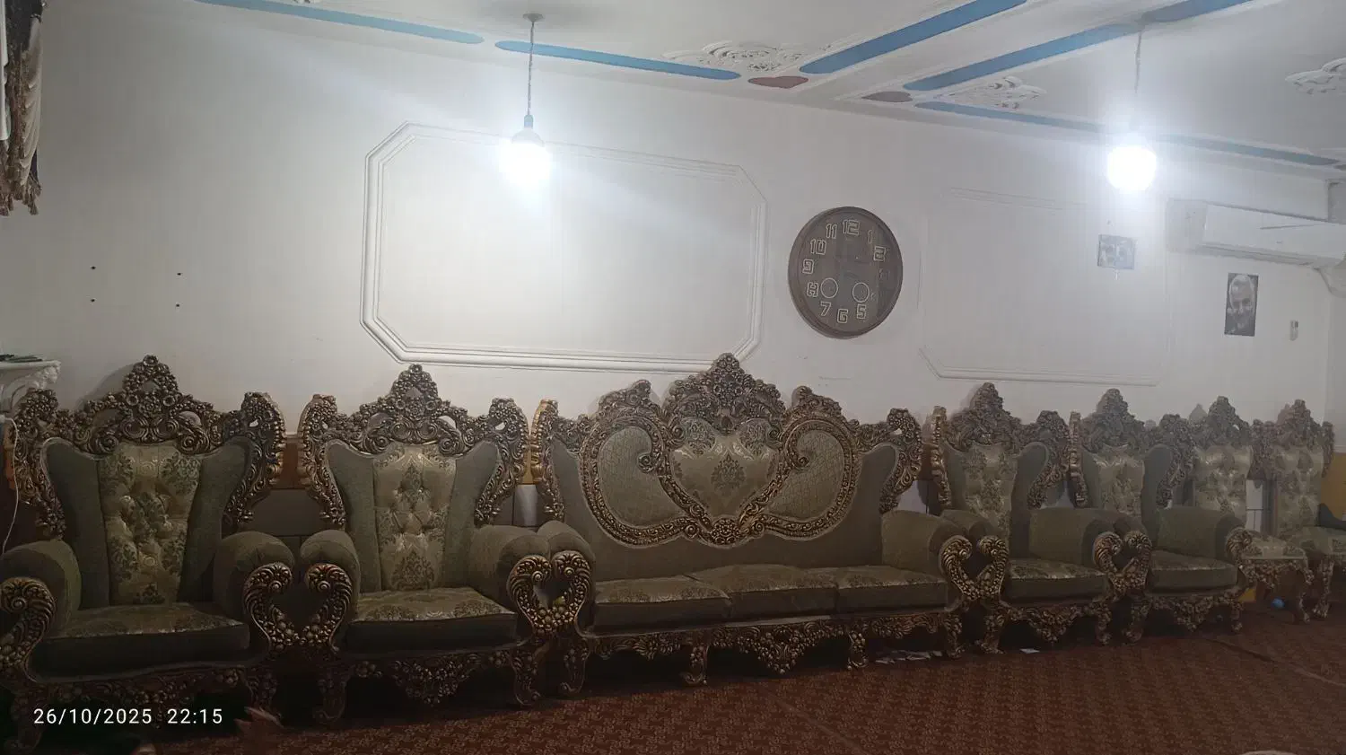 مبلمان سلطنتی چوب راش اصل|مبلمان خانگی و میز عسلی|باغ ملک, |دیوار