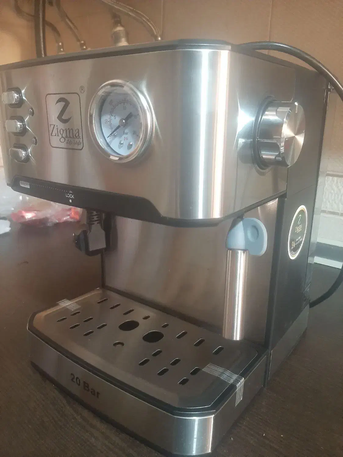 دستگاه اسپرسو زیگما ۲۰ بار مدل rl744|سماور، چایساز، قهوهساز|صدرا-فارس, فاز ۱|دیوار