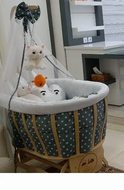 گهواره چوبی|تخت و صندلی بچه|بوکان, |دیوار