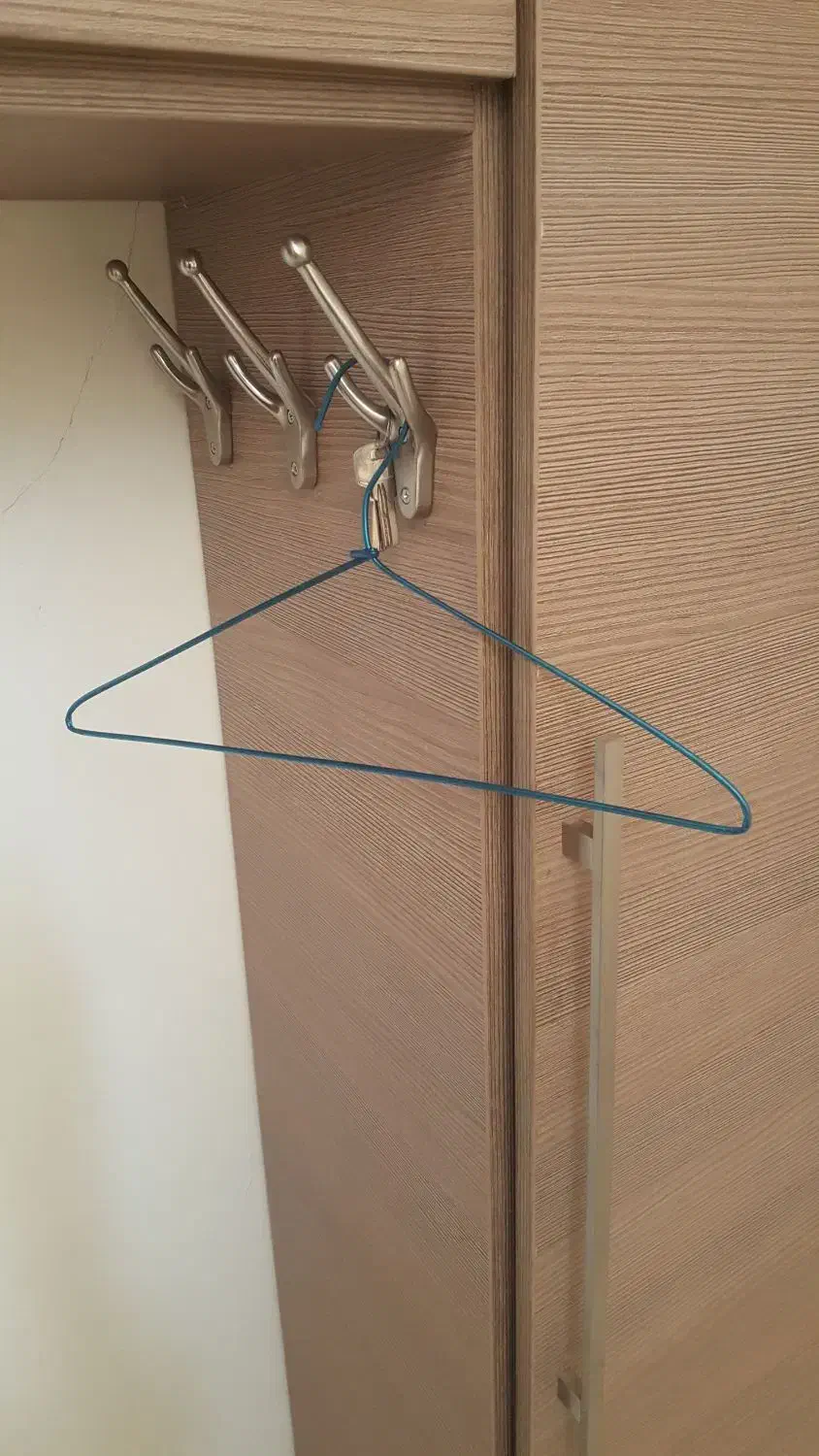 چوب لباسی مفتولی با روکش پلاستیکی|بندرخت و رخت‌آویز|شیراز, سینما سعدی|دیوار