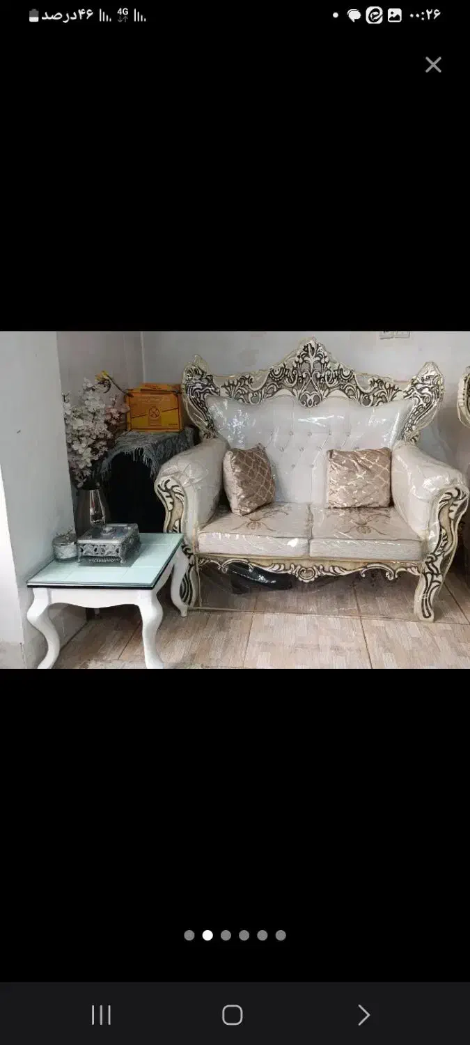 یک دست مبل 7 نفره در حد نو|مبلمان خانگی و میز عسلی|شاهین‌شهر, طالقانی|دیوار