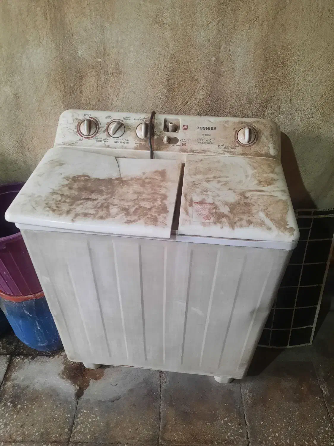 لباسشویی توشیبا قدیمی اصل ژاپونی|ماشین لباسشویی و خشککن لباس|اهواز, بهارستان|دیوار