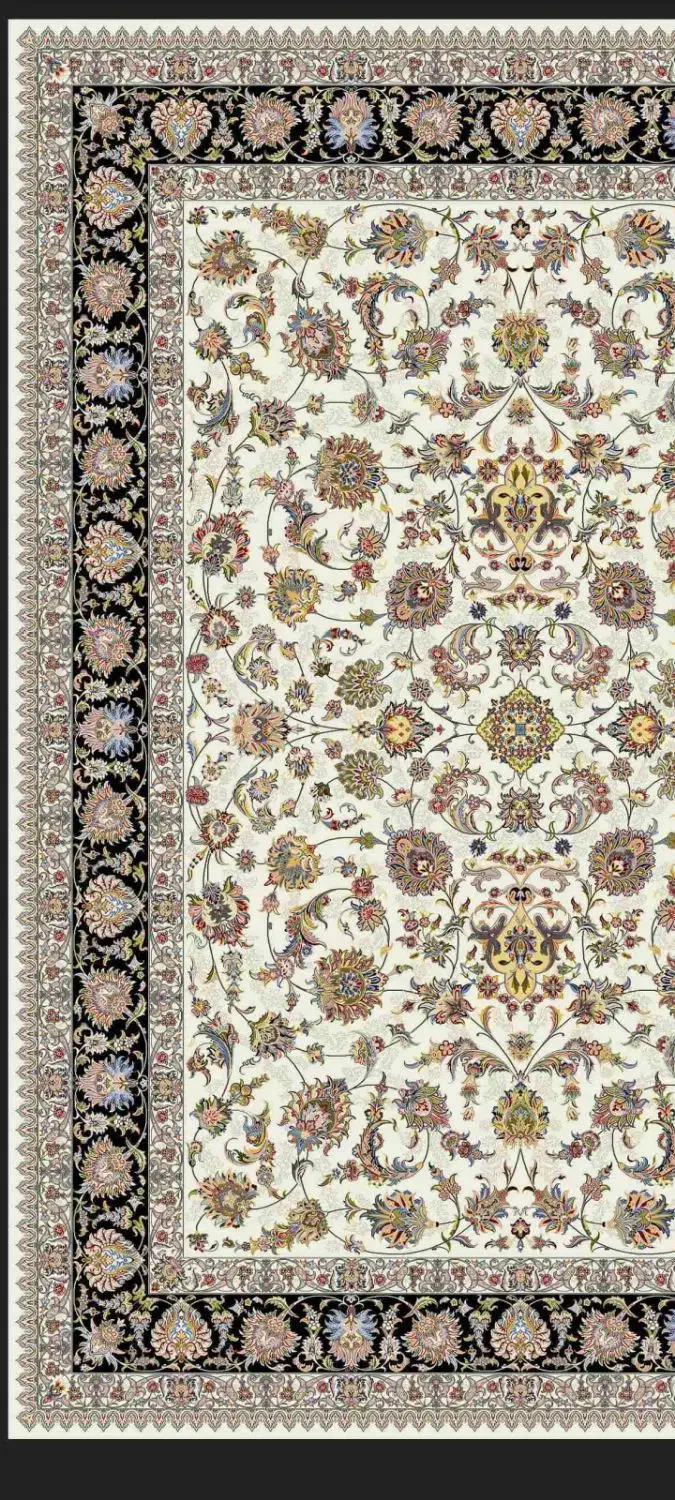 فرش ماشینی 12متری کرم 700 شانه دیبا|فرش|بیرجند, |دیوار