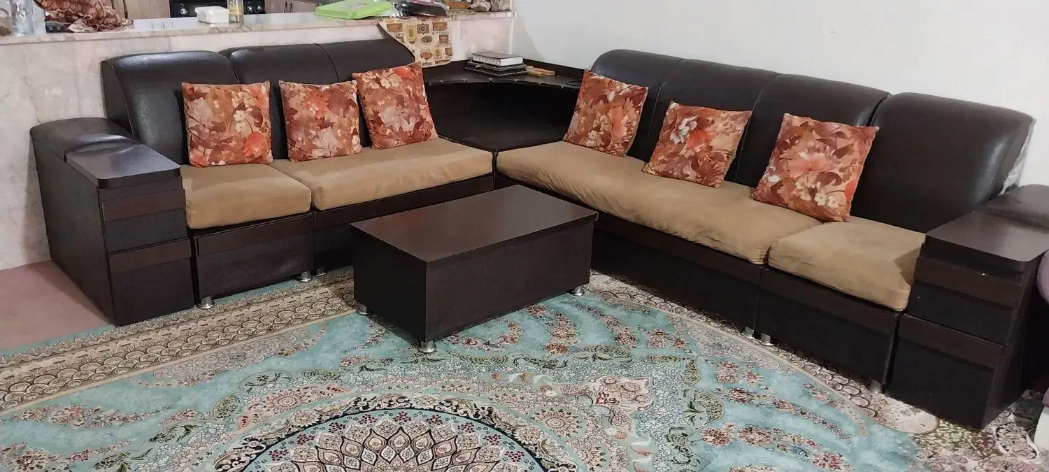 مبلمان ال تخت دونفره|مبلمان خانگی و میز عسلی|مشهد, حجت|دیوار