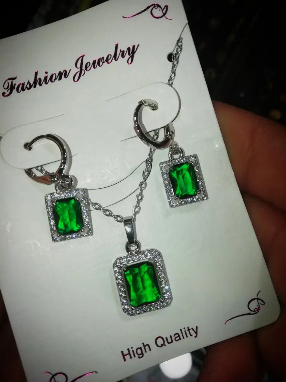 نیم ست طرح نقره دور نگین|بدلیجات|مشهد, اروند|دیوار