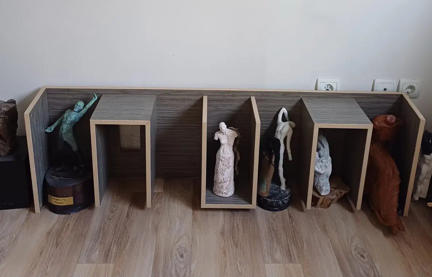 شلف چوبی ۴۰ در ۱۴۰ سانت|کتابخانه، شلف، قفسههای دیواری|رشت, لاکان شهر|دیوار