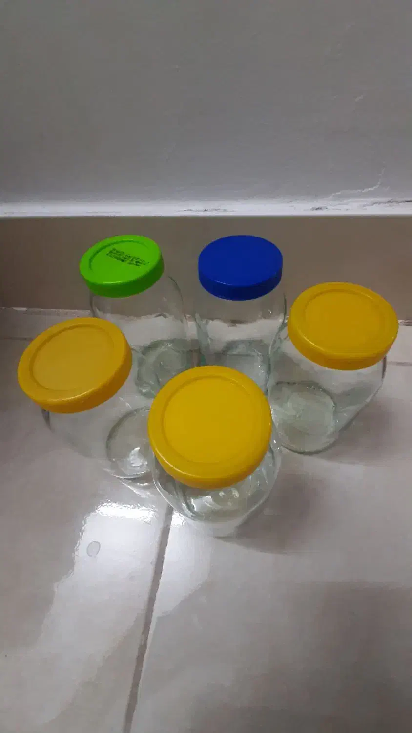 بانکه شیشه ای یک کیلویی ۱۵ تومن|ظروف نگهدارنده، پلاستیکی، یک‌بارمصرف|نیشابور, مازول|دیوار