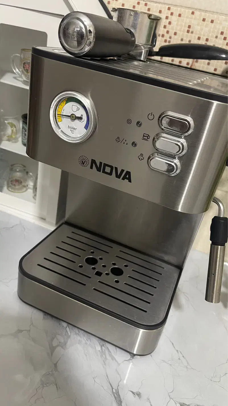 قهوه ساز تمام استیل درحدنونو|سماور، چایساز، قهوهساز|قم, علی آباد سعدگان|دیوار