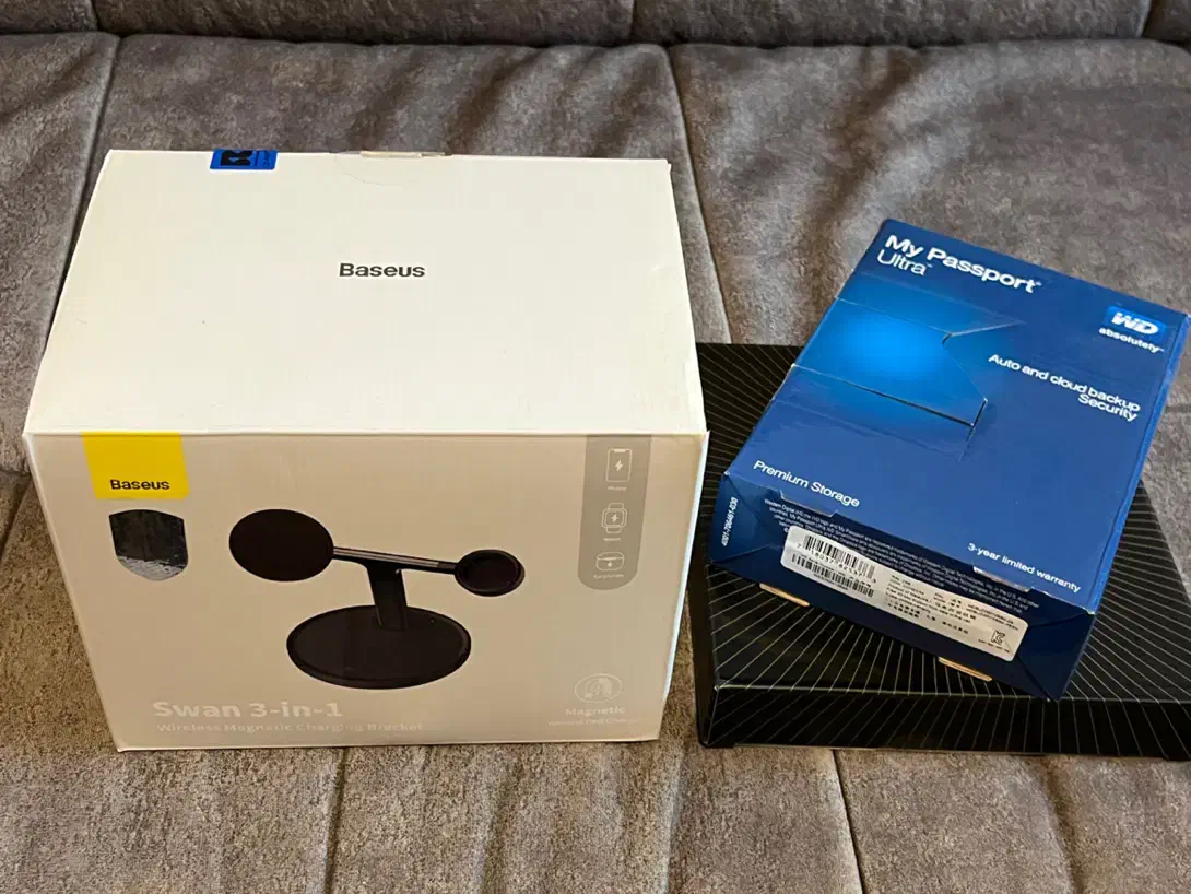 شارژر وایرلس باسئوس و هارد اکسترنال وسترن دیجیتال|لوازم جانبی موبایل و تبلت|تهران, میرداماد|دیوار