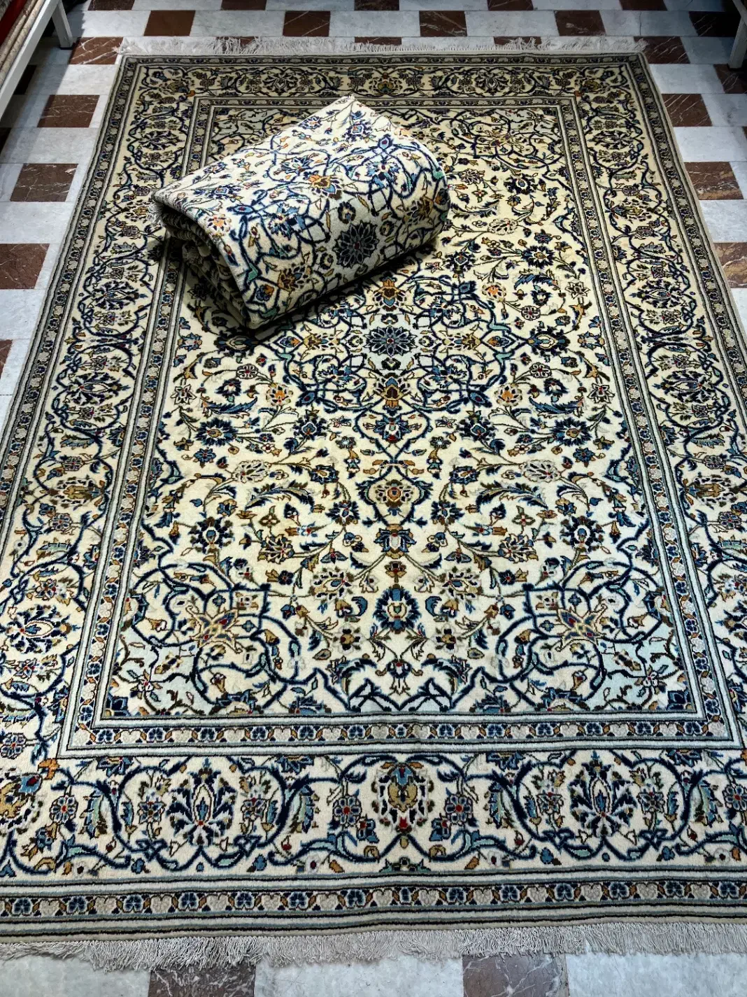 فرش دستباف جفت ۶ متری اردکان کرم دستبافت|فرش|تهران, مولوی|دیوار