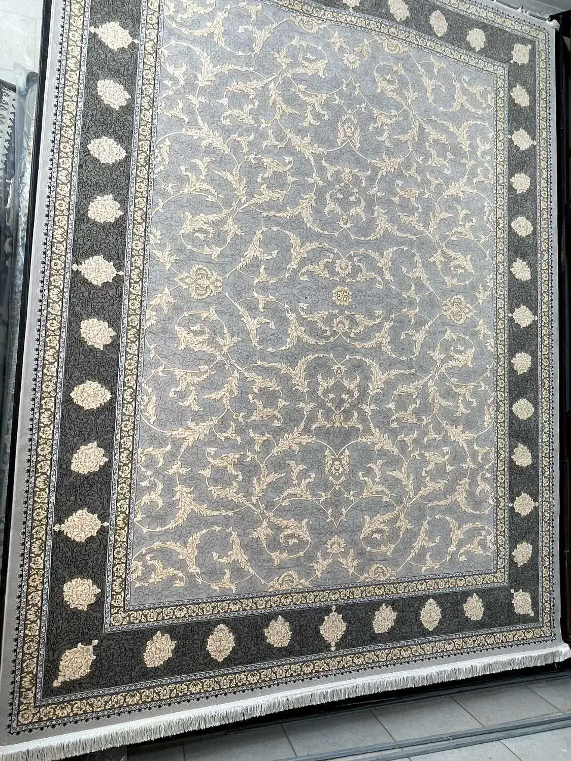 ۴تخته ۹متری۱۲۰۰شانه تراکم۳۰۰۰ نخ مخمل نو|فرش|کرمانشاه, |دیوار