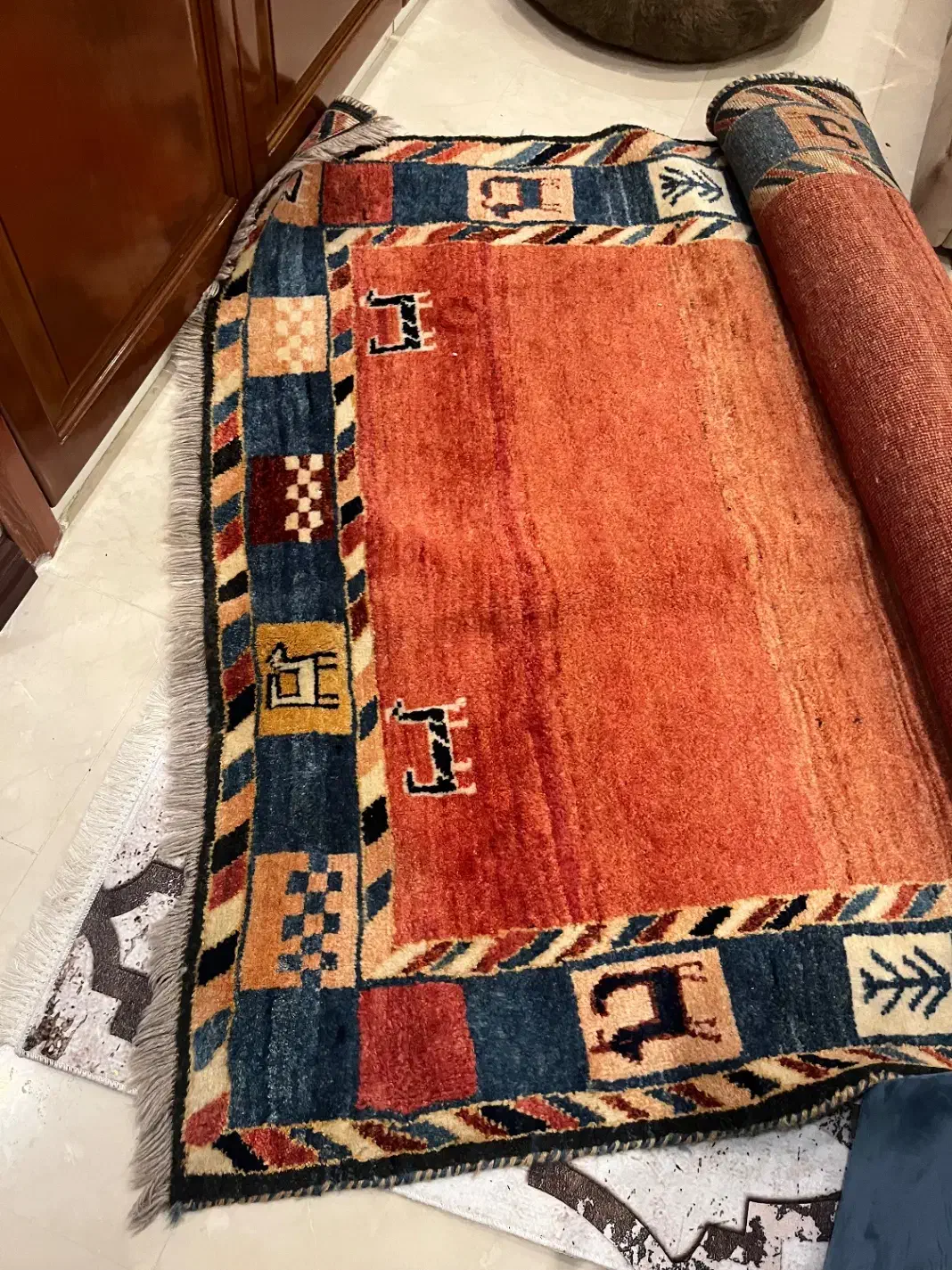 گبه دستباف قشقایی قدیمی درجه یک|گلیم، جاجیم، گبه|تهران, فرمانیه|دیوار