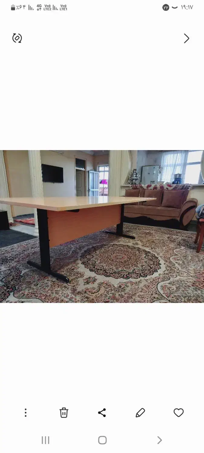 میز با چوب ام دی اف و شاستی فاز|دفتر کار|گرگان, |دیوار