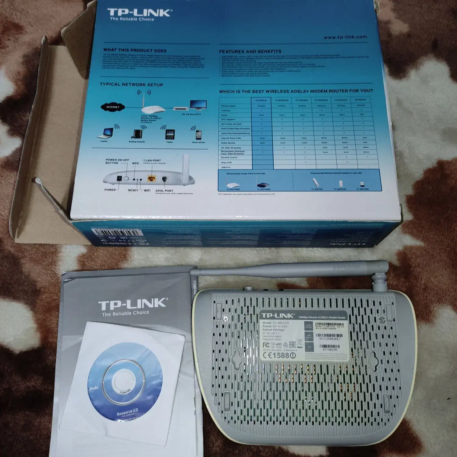 مودم adsl tp-link|مودم و تجهیزات شبکه|ورامین, ورامین|دیوار