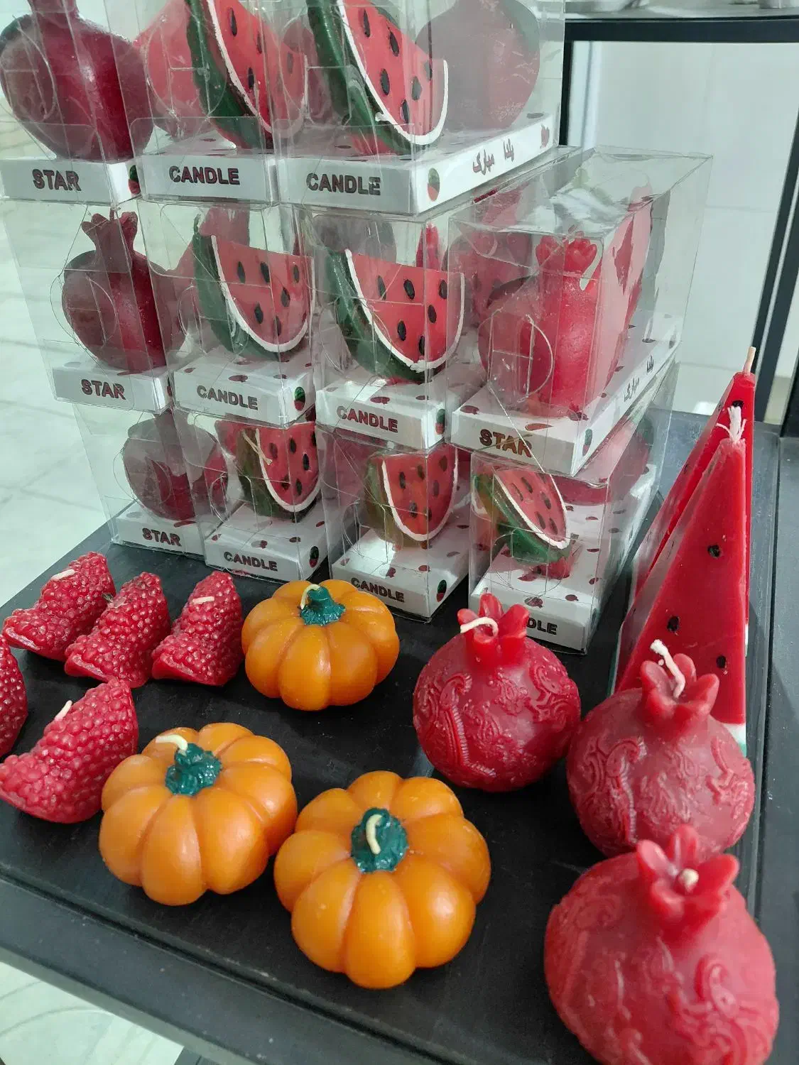 شمع یلدایی ،سنگ مصنوعی و رزین|صنایع دستی و سایر لوازم تزئینی|دهدشت, |دیوار