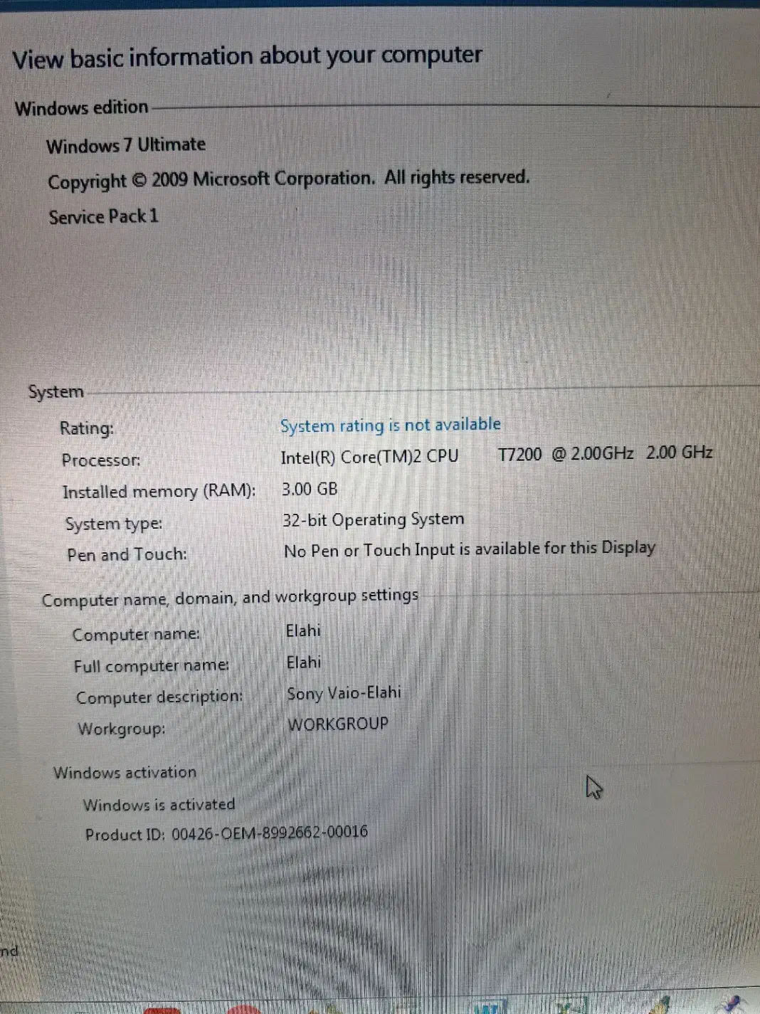 فروش لپ تاپ سونی vaio|رایانه همراه|تهران, آسمان|دیوار