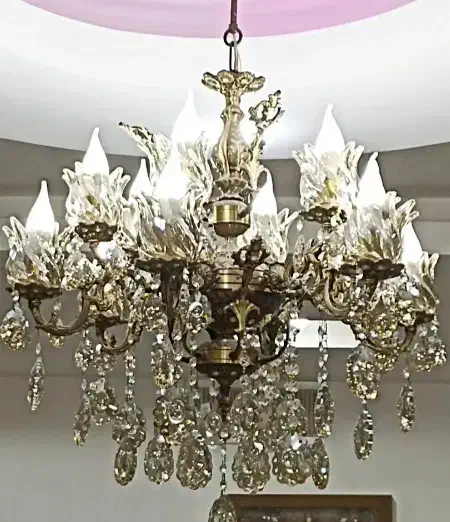 لوستر ۶شاخه ۱۲لامپ|لوستر و چراغ آویز|نسیمشهر, |دیوار