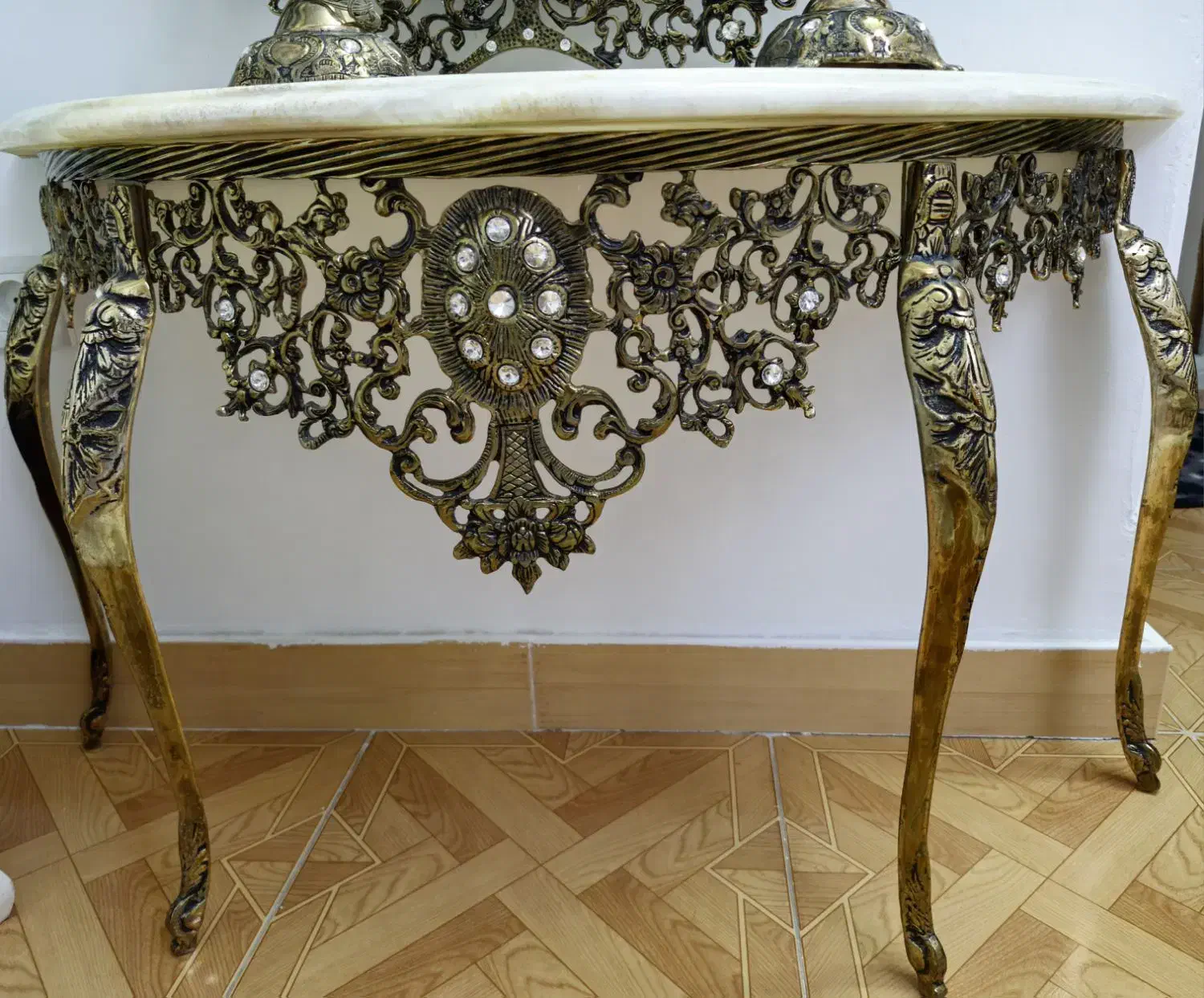 آینه شمعدان برنز|آینه|اسلام‌شهر, شهرک مفیدی|دیوار