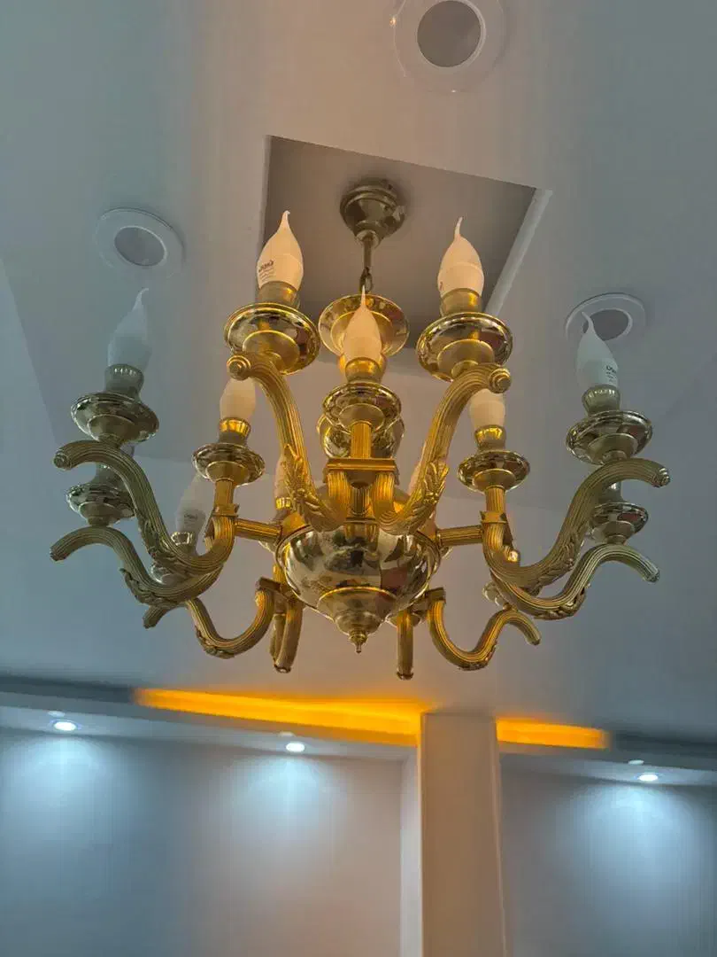 3عدد یکی لوستر 15 شعله کناری 3 شعله سقفی 2 شعله|لوستر و چراغ آویز|تهران, کرمان|دیوار