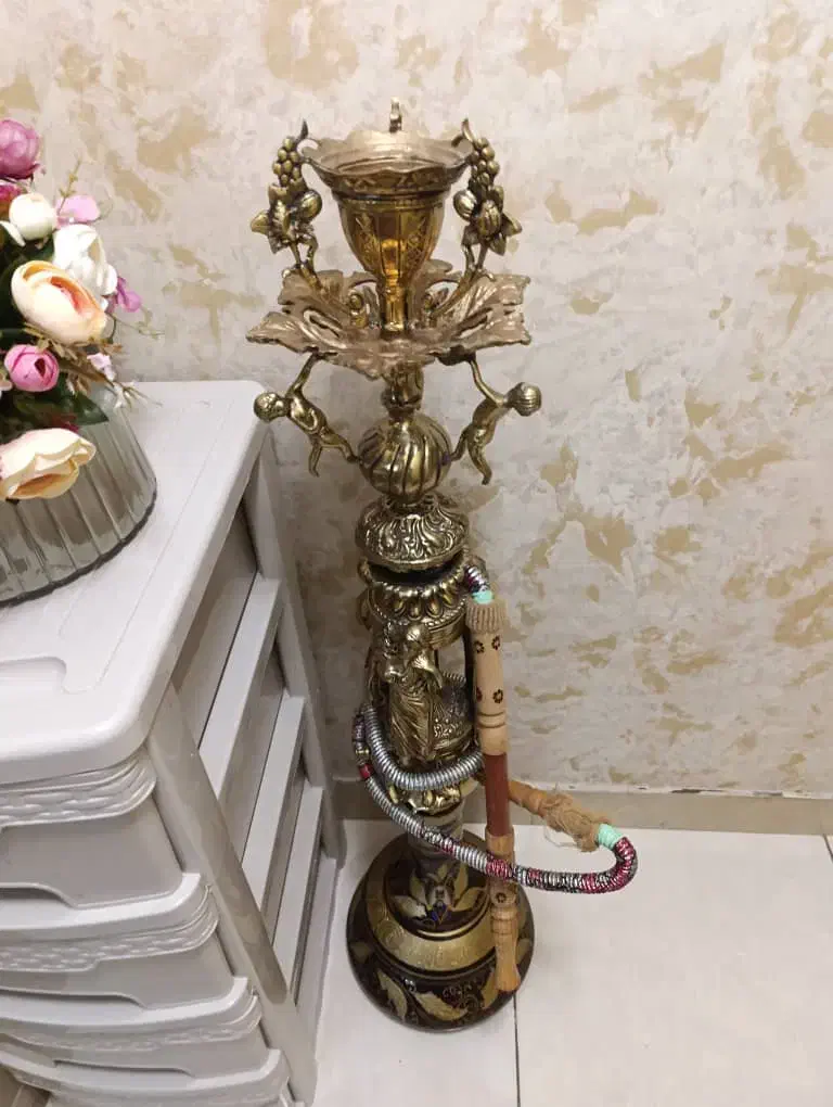 قلیون برنجی سنگین|صنایع دستی و سایر لوازم تزئینی|کرج, شهرک جهان آرا|دیوار