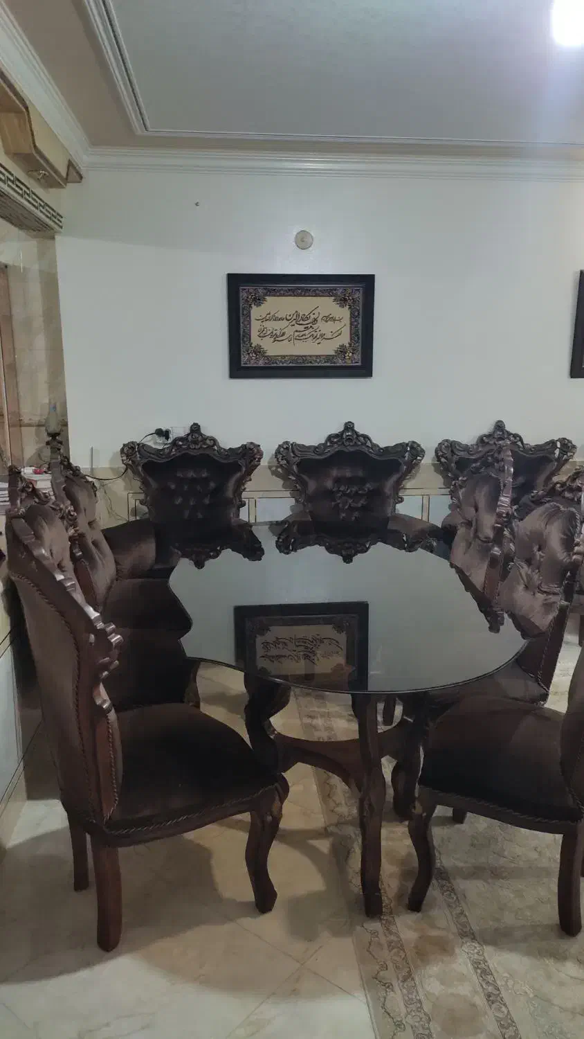 میز ناهار خوری 6نفره|میز و صندلی غذاخوری|شاهینشهر, گزبرخوار|دیوار