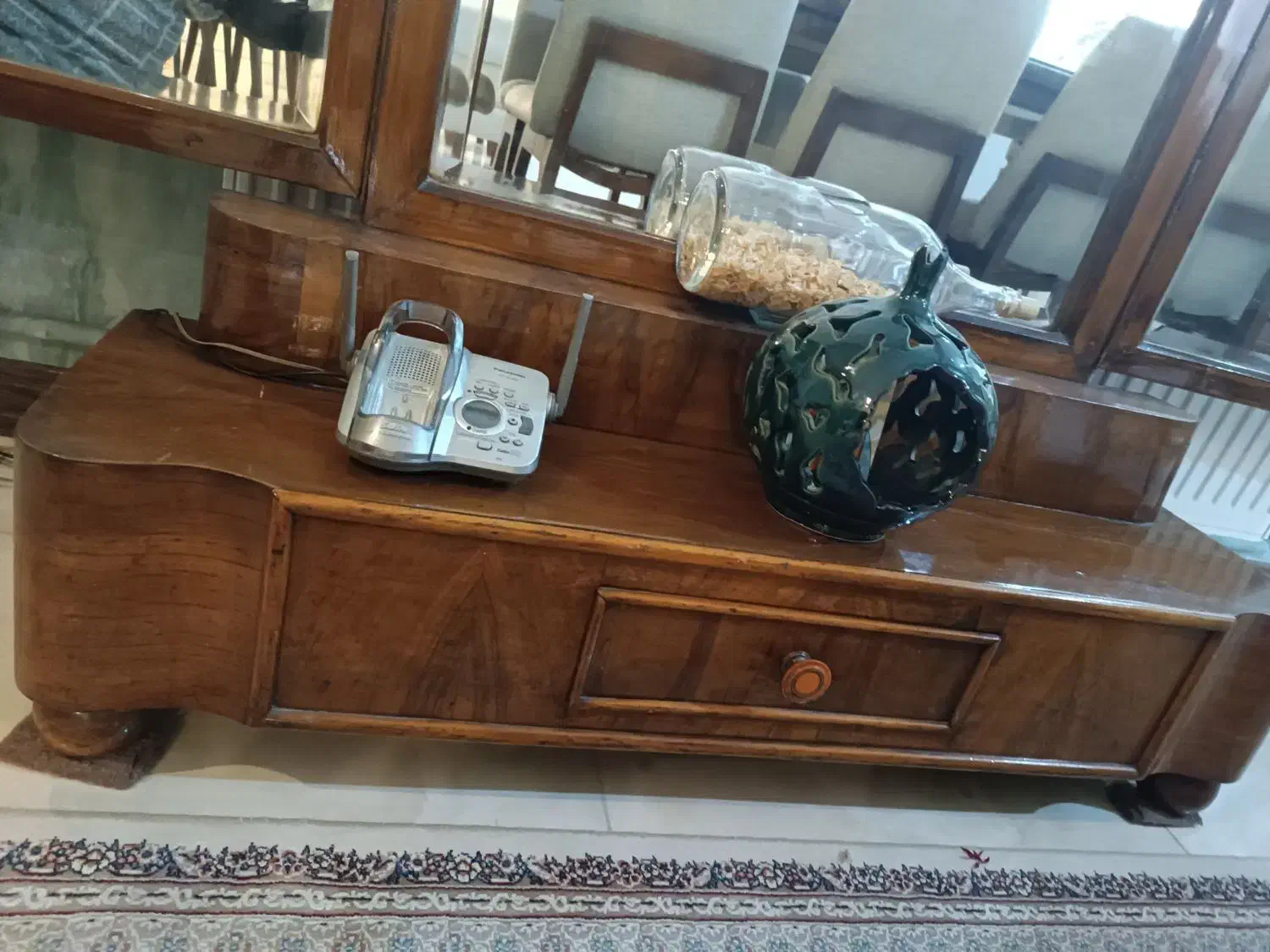 آیینه سه لت ۱۲۰ ساله|کلکسیون اشیاء عتیقه|اندیشه, اندیشه فاز ۴|دیوار