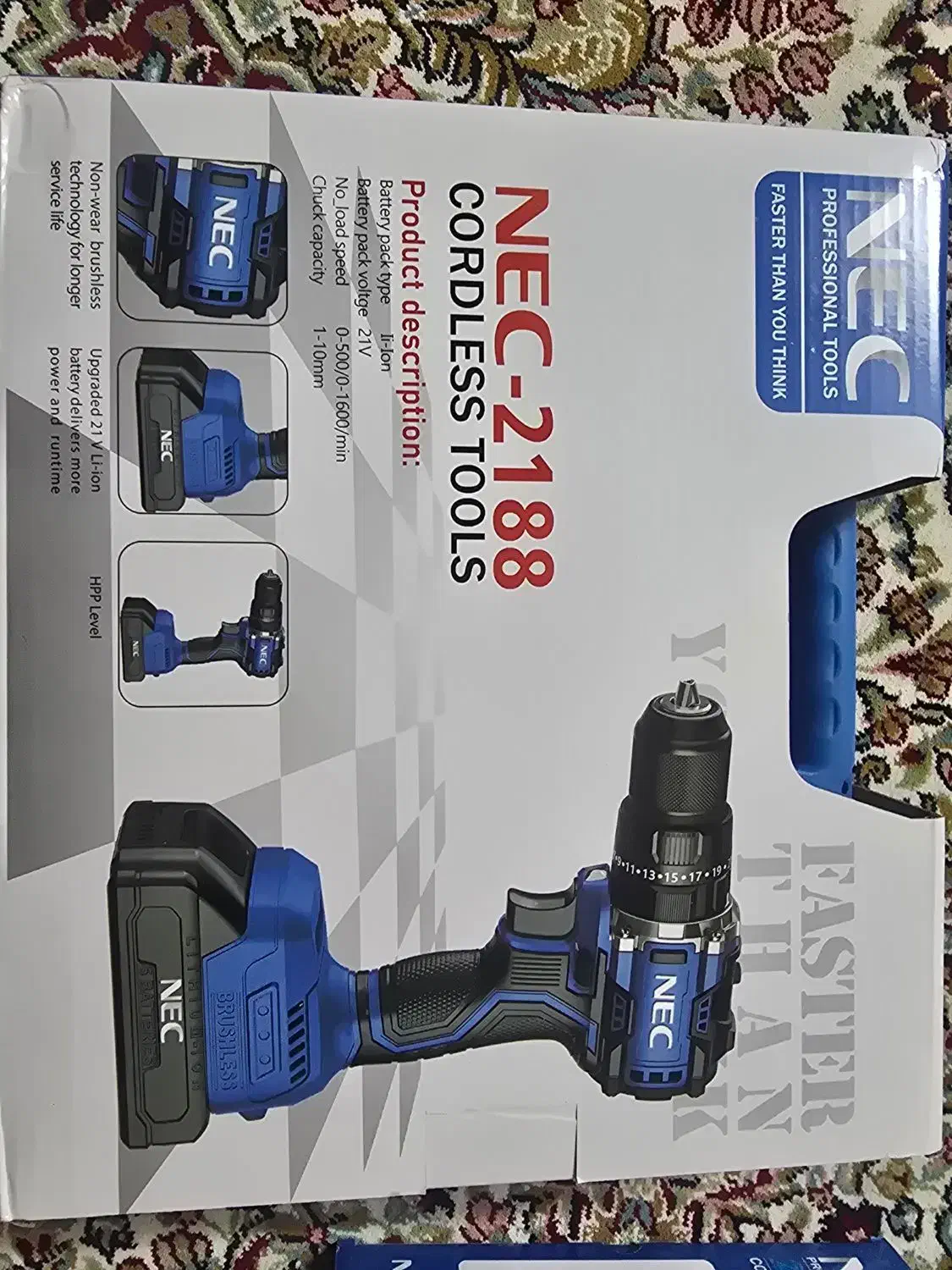 دریل شارژی nec|ابزارآلات|رفسنجان, |دیوار