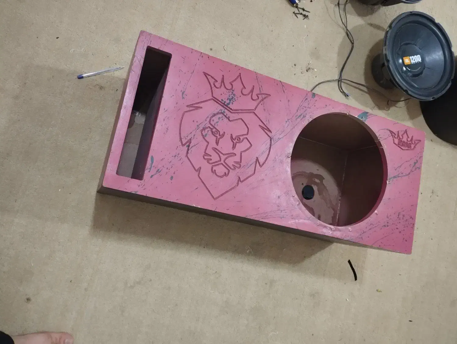 باکس طاقچه پنل ضبط ساب هرتزباندمیدرنج الفارد|قطعات یدکی و لوازم جانبی|قم, چهل درخت‎|دیوار