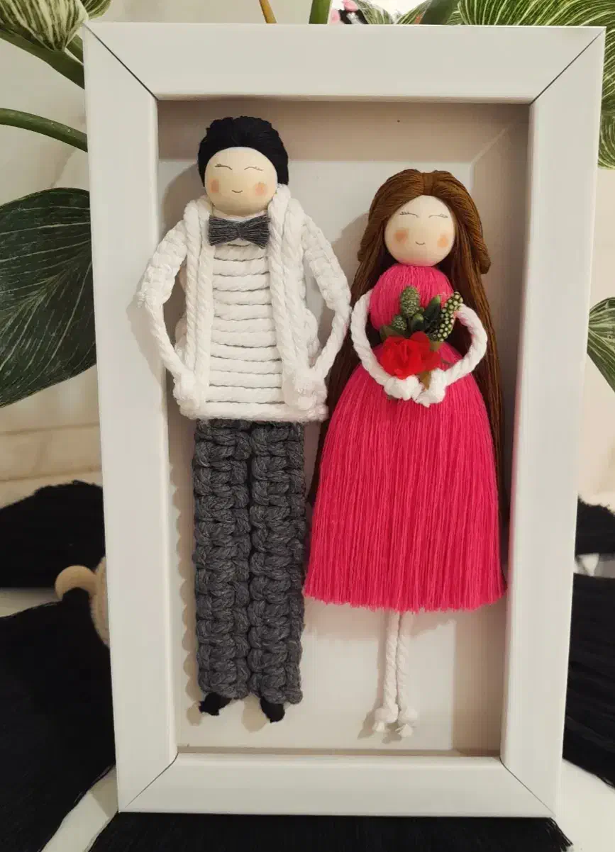 عروسک مکرومه|صنایع دستی و سایر لوازم تزئینی|کیش, |دیوار