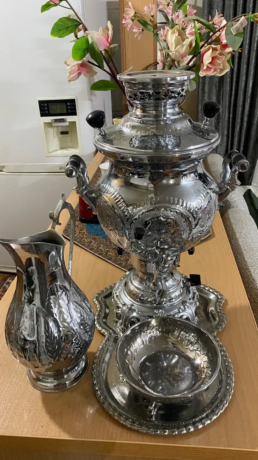 سماور گازی قلمکاری برند سبحان|سماور، چایساز، قهوهساز|تهران, نازیآباد|دیوار