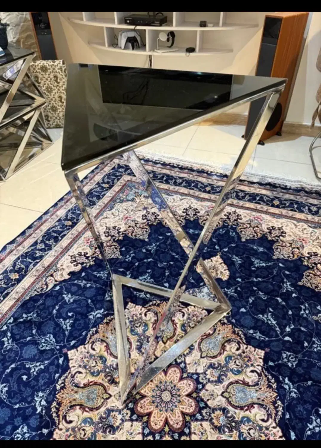 جلو مبلی ۶ تیکه و کنسول ۳تیکه استیل پازلی وارداتی|مبلمان خانگی و میز عسلی|تهران, حشمتیه|دیوار