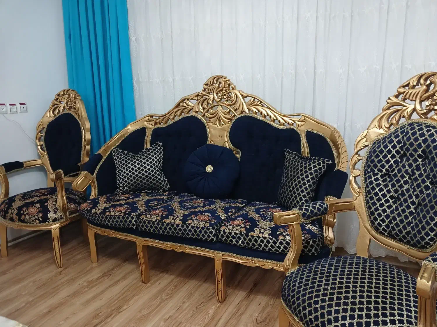 مبل سلطنتی ۹ نفره|مبلمان خانگی و میز عسلی|میاندوآب, |دیوار