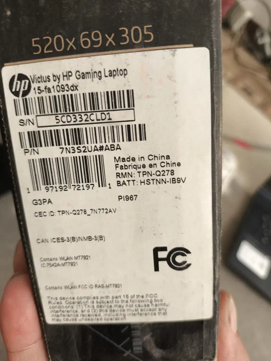 لبتاب اچ پی مدل hp victus faویکتوس(گیمینگ)|رایانه همراه|تهران, والفجر (افسریه)|دیوار