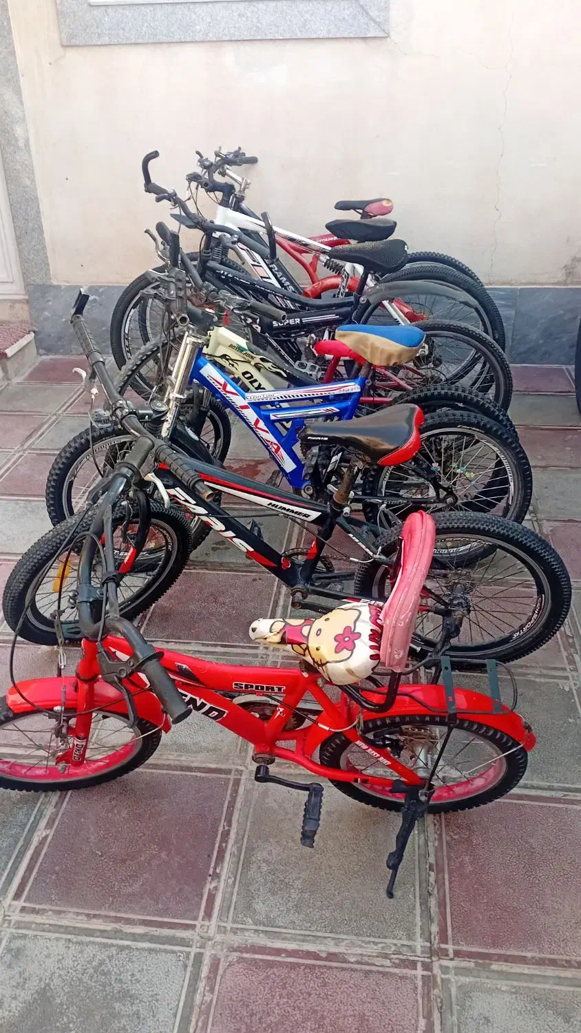 ۷ عدد دوچرخه از سایز ۱۶ تا ۲۶|دوچرخه، اسکیت، اسکوتر|تربت‌حیدریه, منصوریه|دیوار