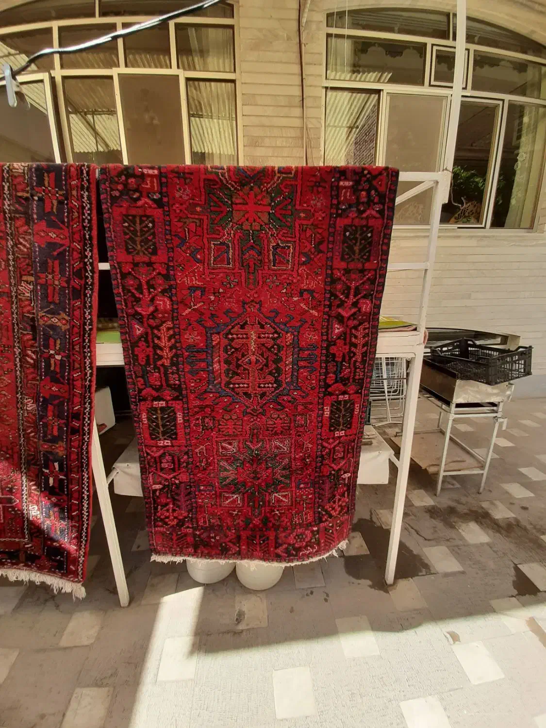 کناره دستبافت ۱در۳و  ۱در۳.۵ معاوضه با۹و۱۲ ماشینی|فرش|تبریز, |دیوار