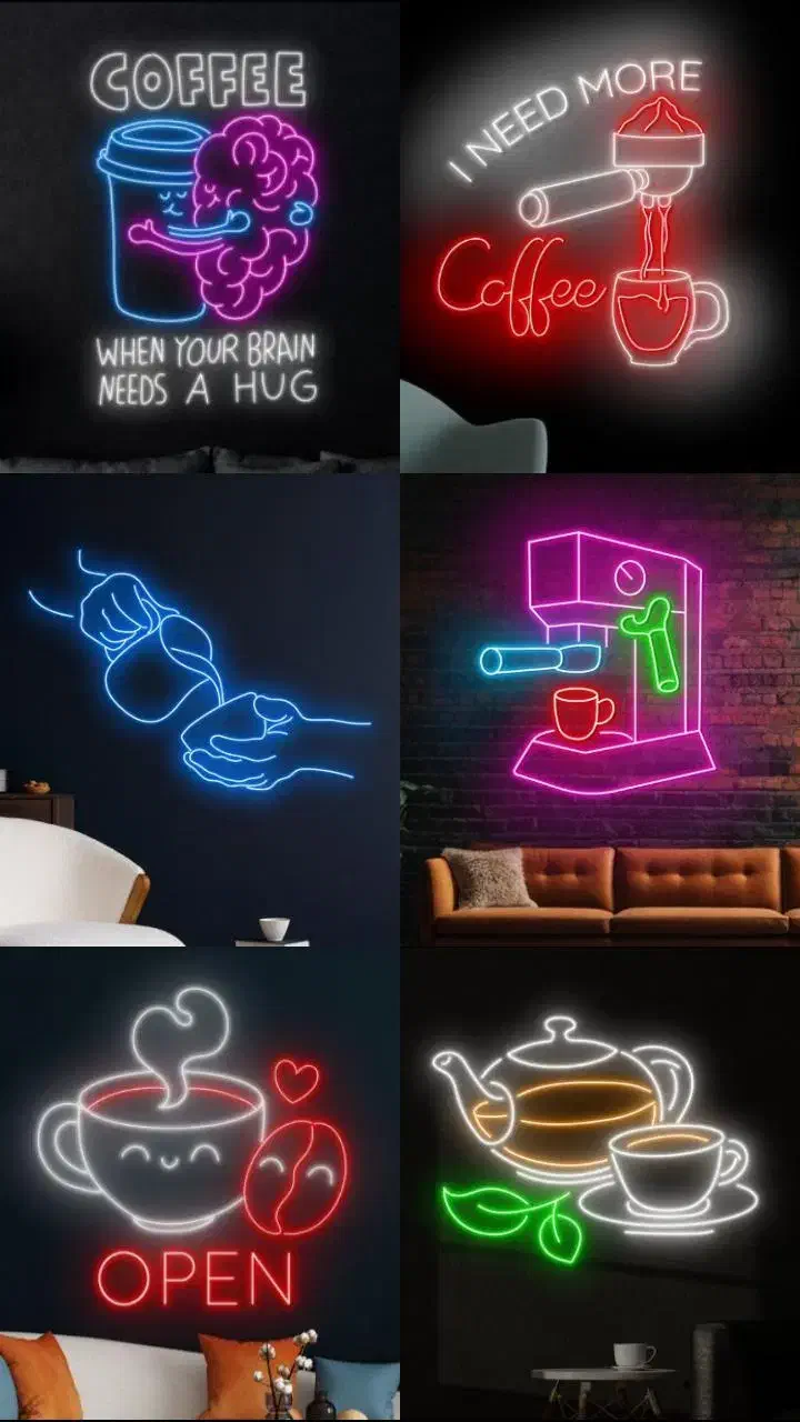 ساخت انواع نیون-نئون با بالاترین کیفیت|ریسه و چراغ تزئینی|رشت, دیانتی|دیوار