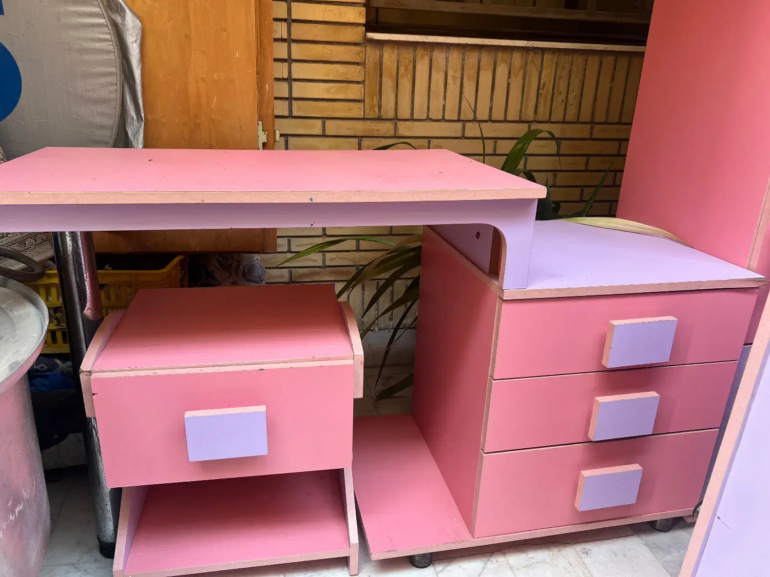 سرویس خواب ام دی اف نوجوان|تخت و سرویس خواب|گنبد کاووس, |دیوار