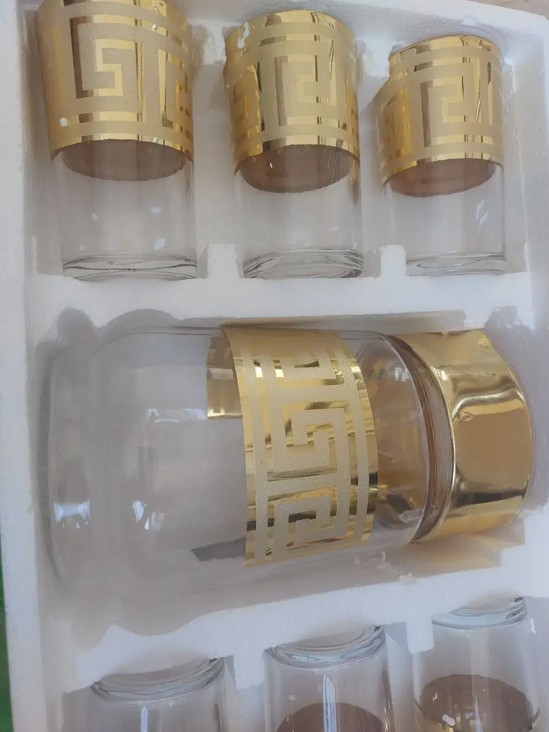 پارچ ولیوان طلایی|ظروف سرو و پذیرایی|قم, کیوانفر|دیوار